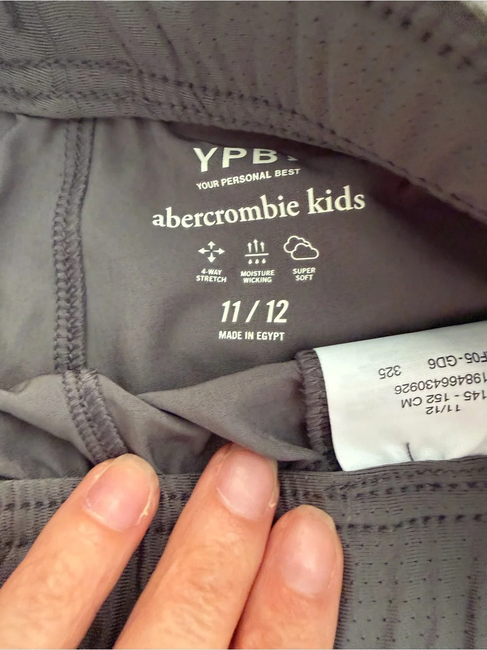 Abercrombie & Fitch boys Gray Drawstring Shorts